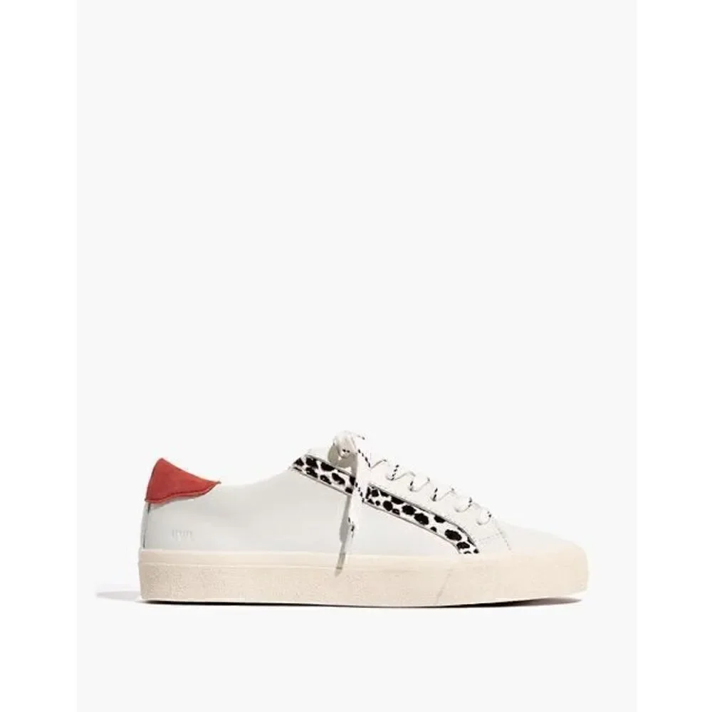 Madewell White Leather Sidewalk Low Top Crowdsourced Edition Womens 7